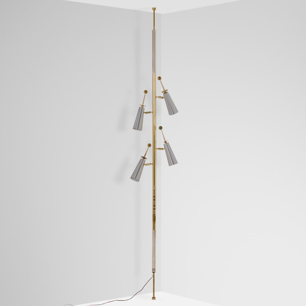 Raymond Fernand Loewy comparable auction result: raymond loewy futura tension pole floor lamp