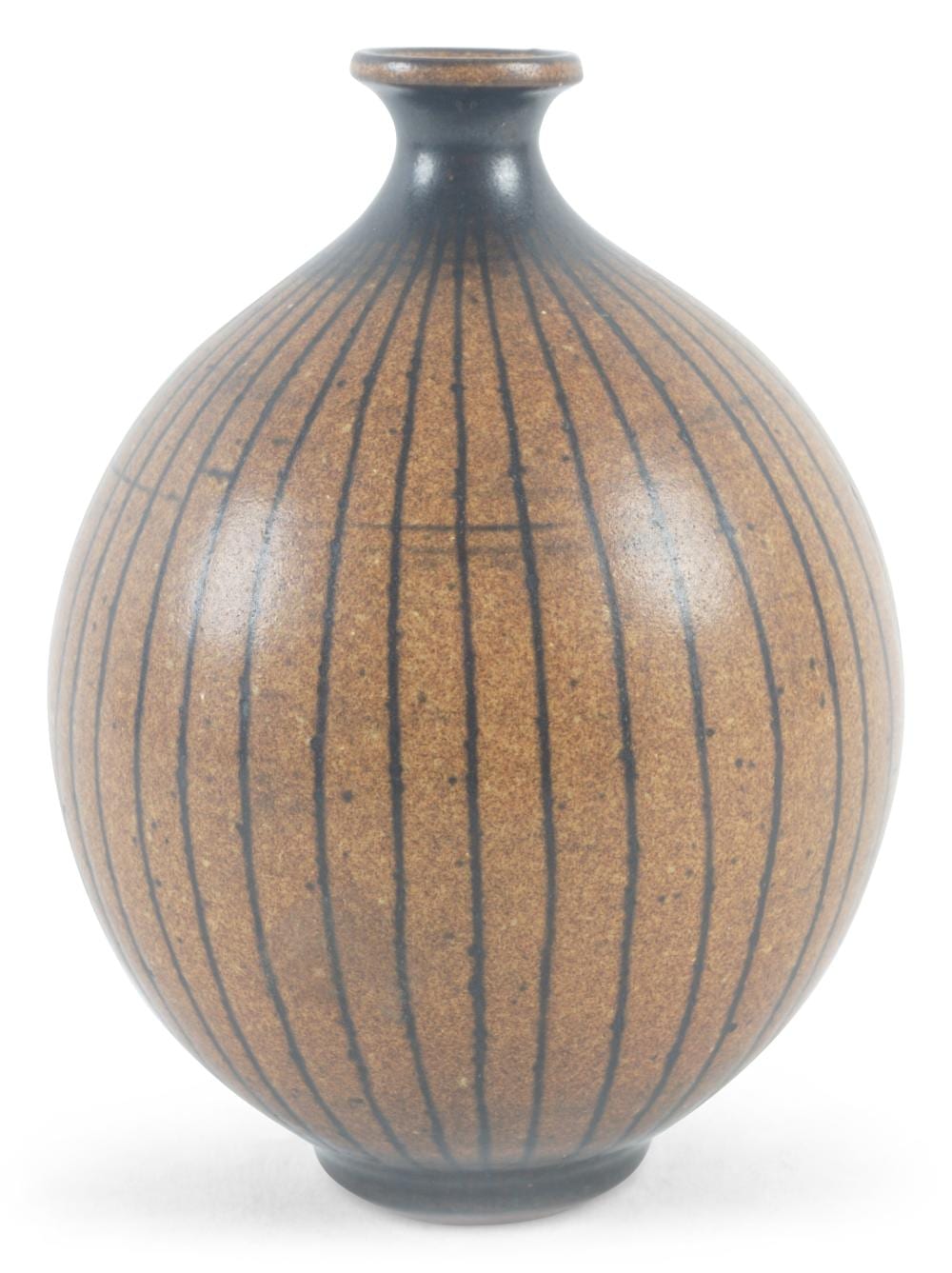 Harrison McIntosh comparable auction result: harrison mcintosh claremont california striped terracotta vase