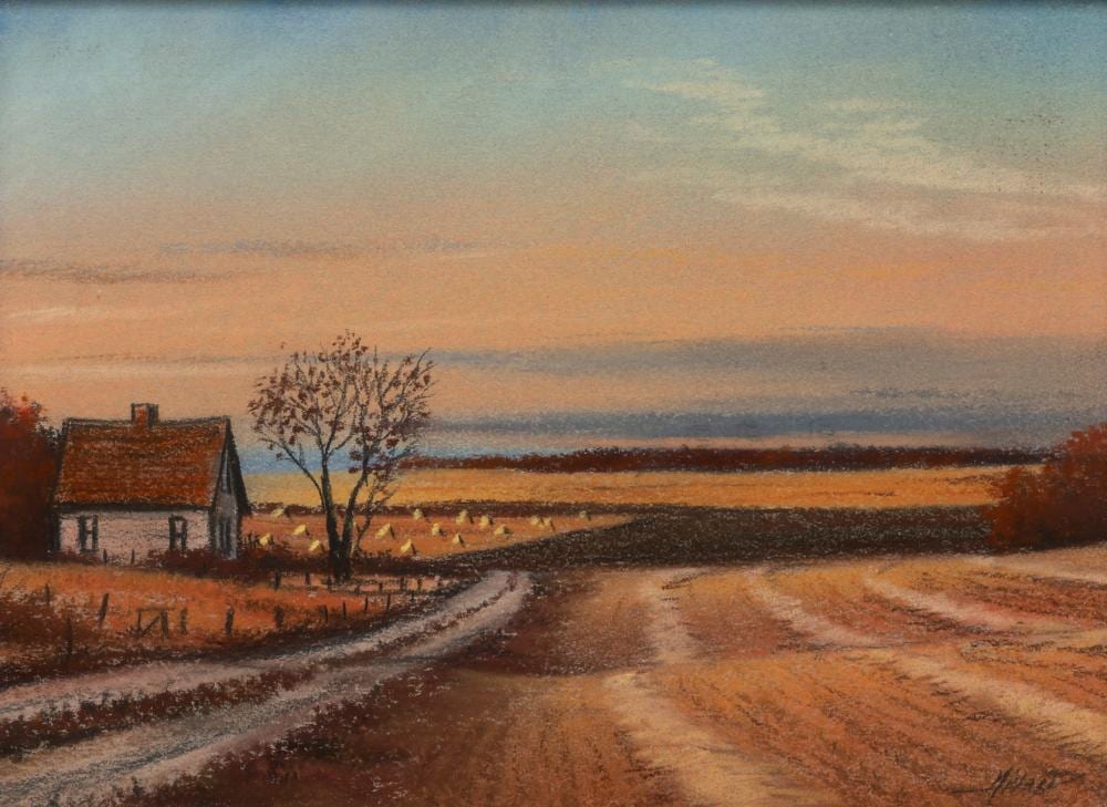 bob millard harvest time · Saskatchewan Network for Art Collecting · 2026-04-26 Bob Millard comparable auction result: bob millard harvest time