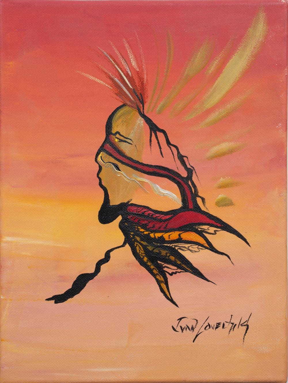 Ivan Lonechild comparable auction result: ivan lonechild man in profile