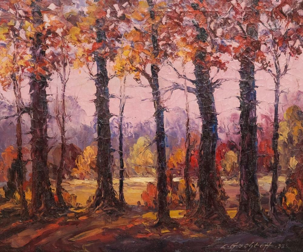 leonid gechtoff autumn · Old Kinderhook Auction Company · 2026-04-21 Leonid Gechtoff comparable auction result: leonid gechtoff autumn