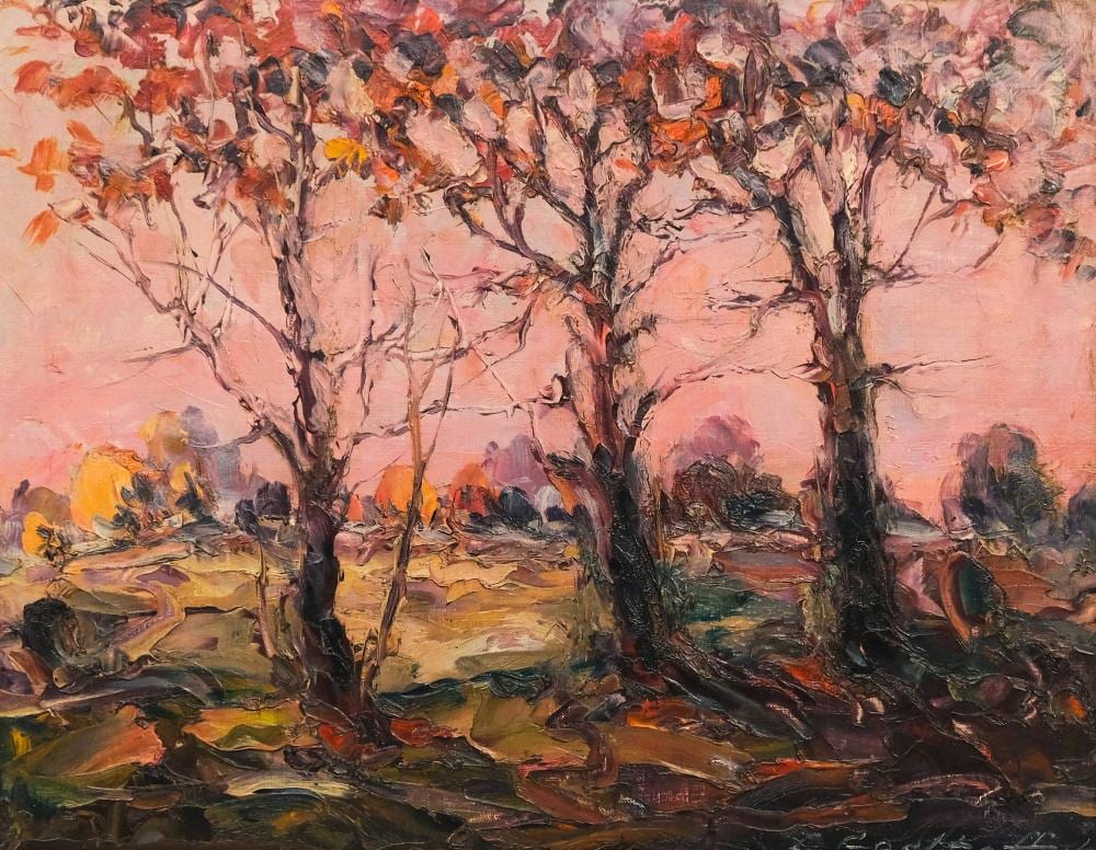 leonid gechtoff golden autumn in nj · Old Kinderhook Auction Company · 2026-04-21 Leonid Gechtoff comparable auction result: leonid gechtoff golden autumn in nj