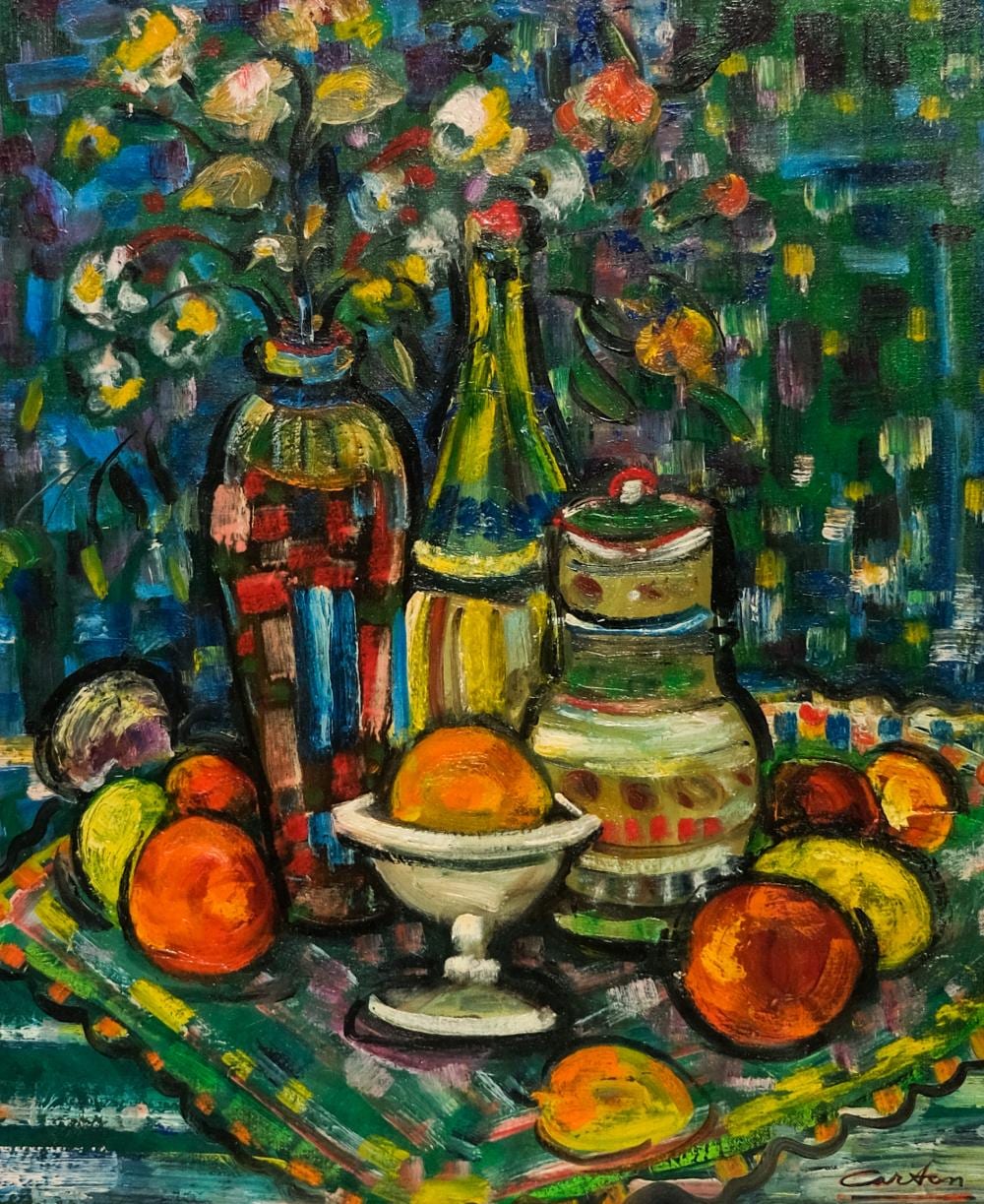 Norman Carton comparable auction result: norman carton fruit and wine