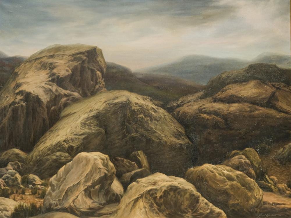 paul gorka boulders in the mist · Old Kinderhook Auction Company · 2026-04-21 Paul Gorka comparable auction result: paul gorka boulders in the mist
