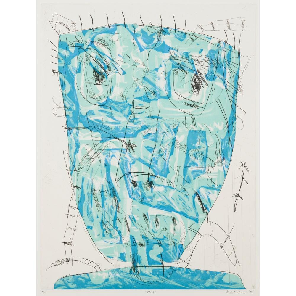 David Larwill comparable auction result: david larwill 1956 2011 blues 2005 etching ed a p 78 x 58cm image 100 x 70cm sheet 117 x 87 5cm frame