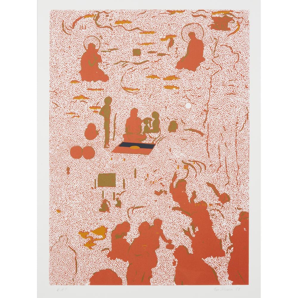 Tim Johnson comparable auction result: tim johnson born 1947 three worlds 1987 from the bicentennial folio of prints by twenty five australian artists portfolio screen