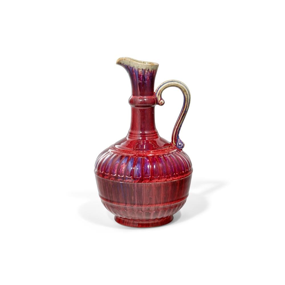 A Fine And Superb Flambé-Glazed Ewer YONGZHENG FOUR-CHARACTER INCISED SEAL comparable sale