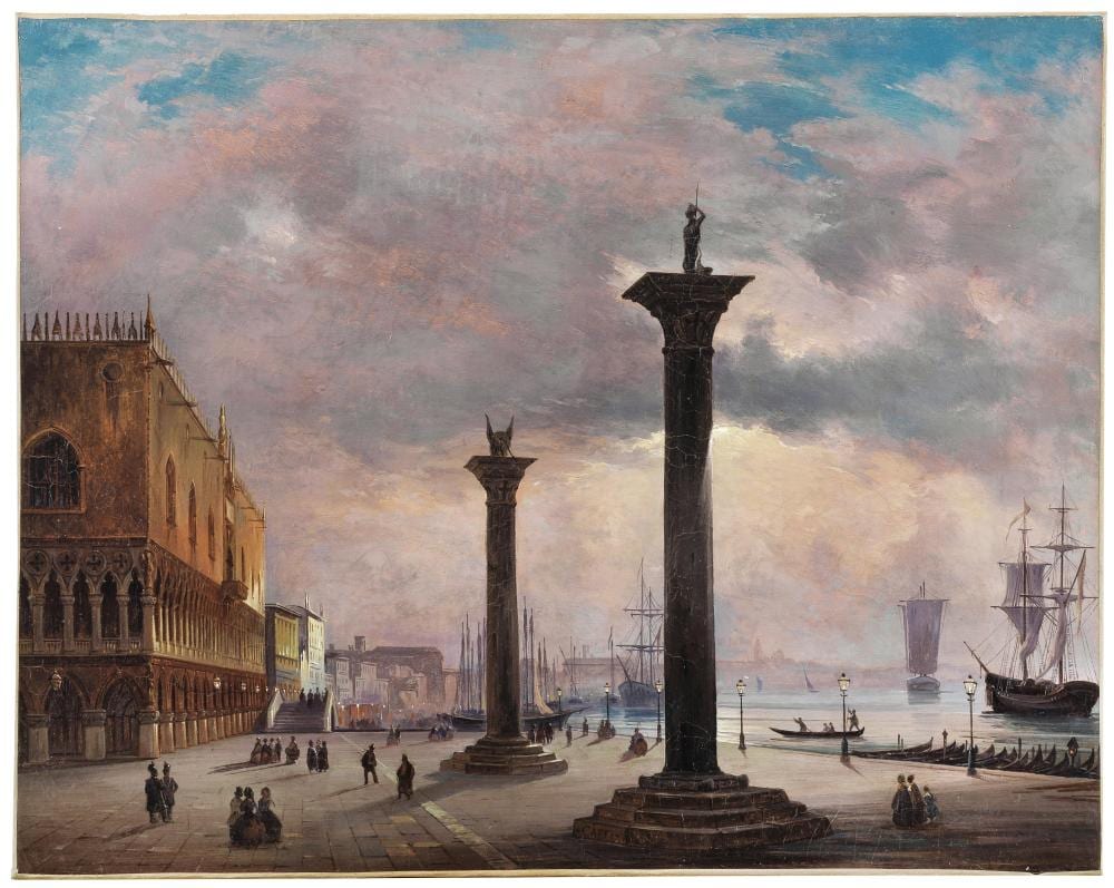 Ippolito Caffi comparable auction result: ippolito caffi
