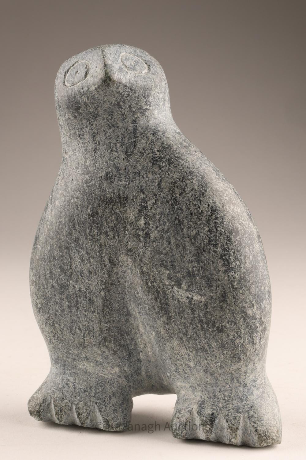 Kellypalik Mangitak comparable auction result: kellypalik mangitak dorset kinngait soapstone ptarmigan or owl ca 1975