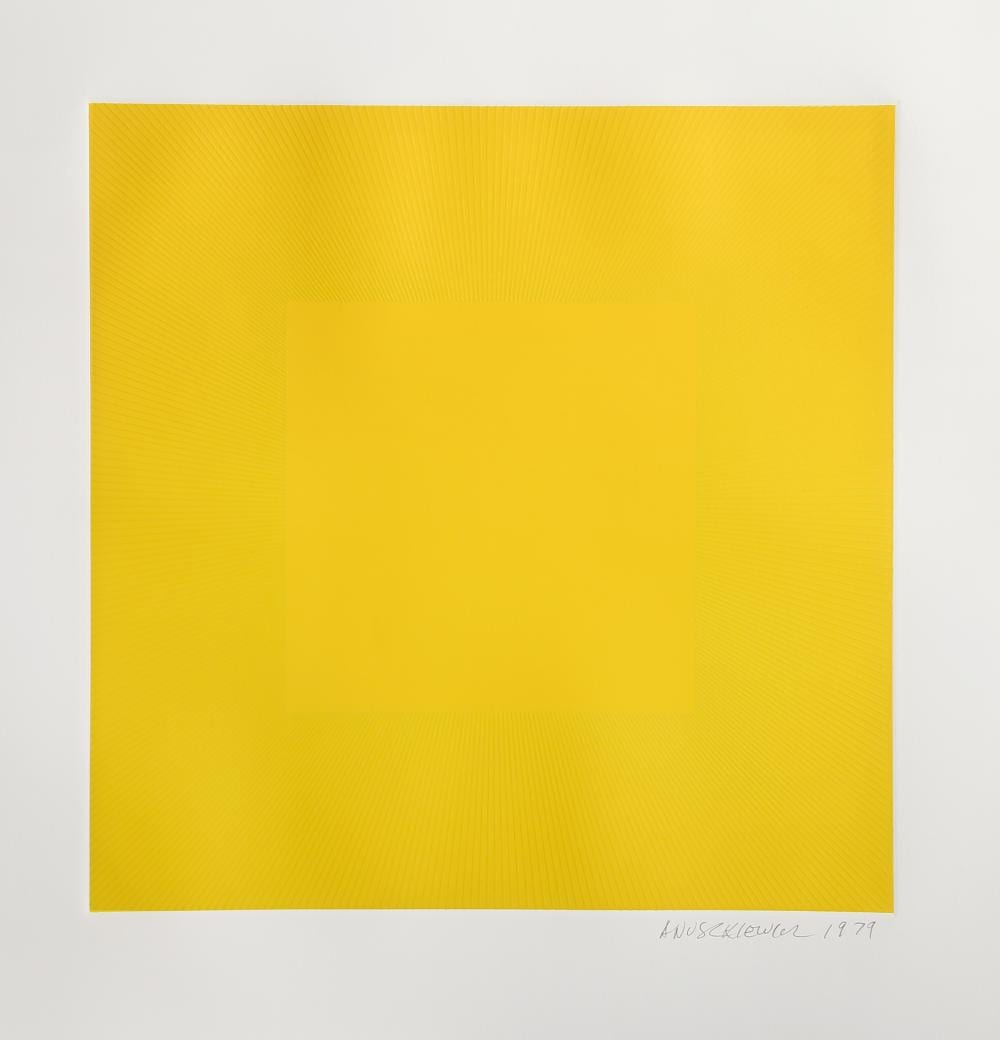 Richard Anuszkiewicz comparable auction result: richard anuszkiewicz spring suite intaglio etching