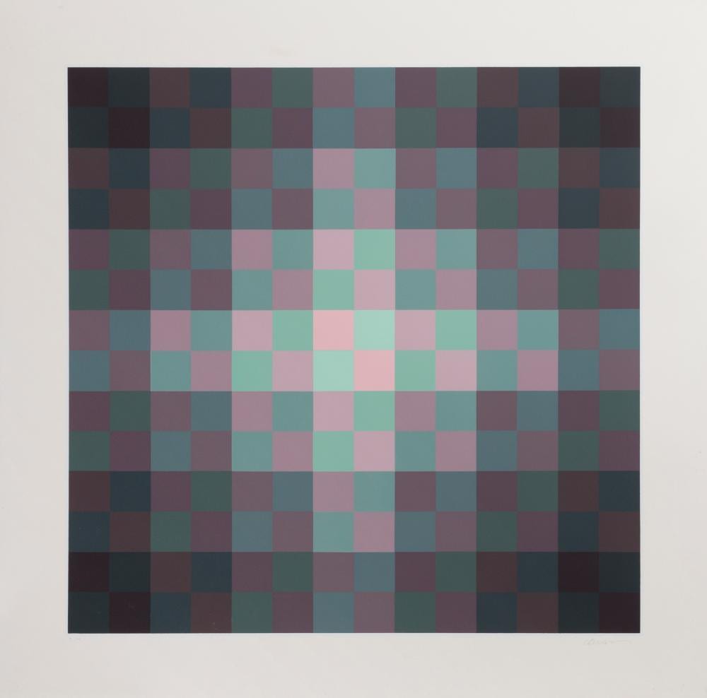 Hugo Demarco comparable auction result: hugo demarco relations couleur iii screenprint