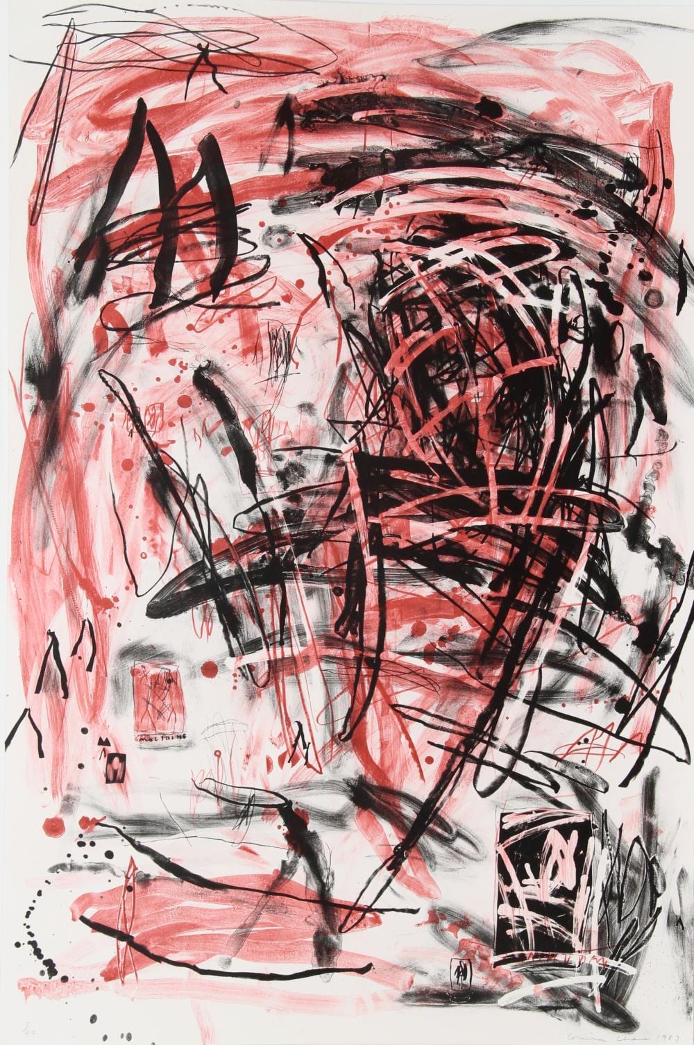 Louisa Chase comparable auction result: louisa chase mountain lithograph