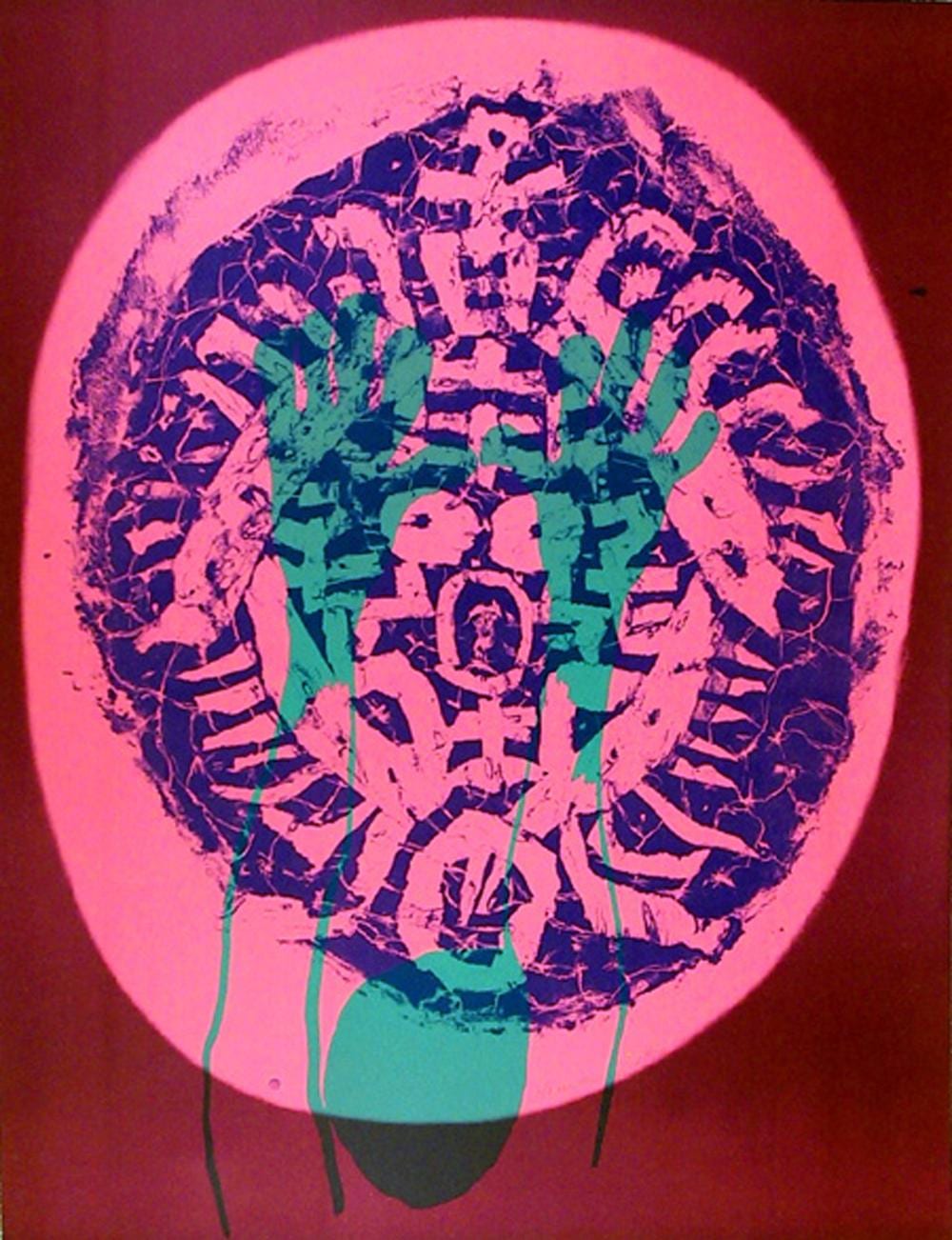nam kwan illusion of human mask screenprint · RoGallery · 2026-04-23 Kwan Nam comparable auction result: nam kwan illusion of human mask screenprint