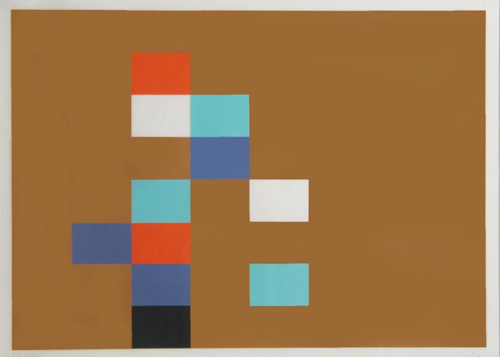 Kyohei Inukai comparable auction result: kyohei inukai 11 units on ochre screenprint