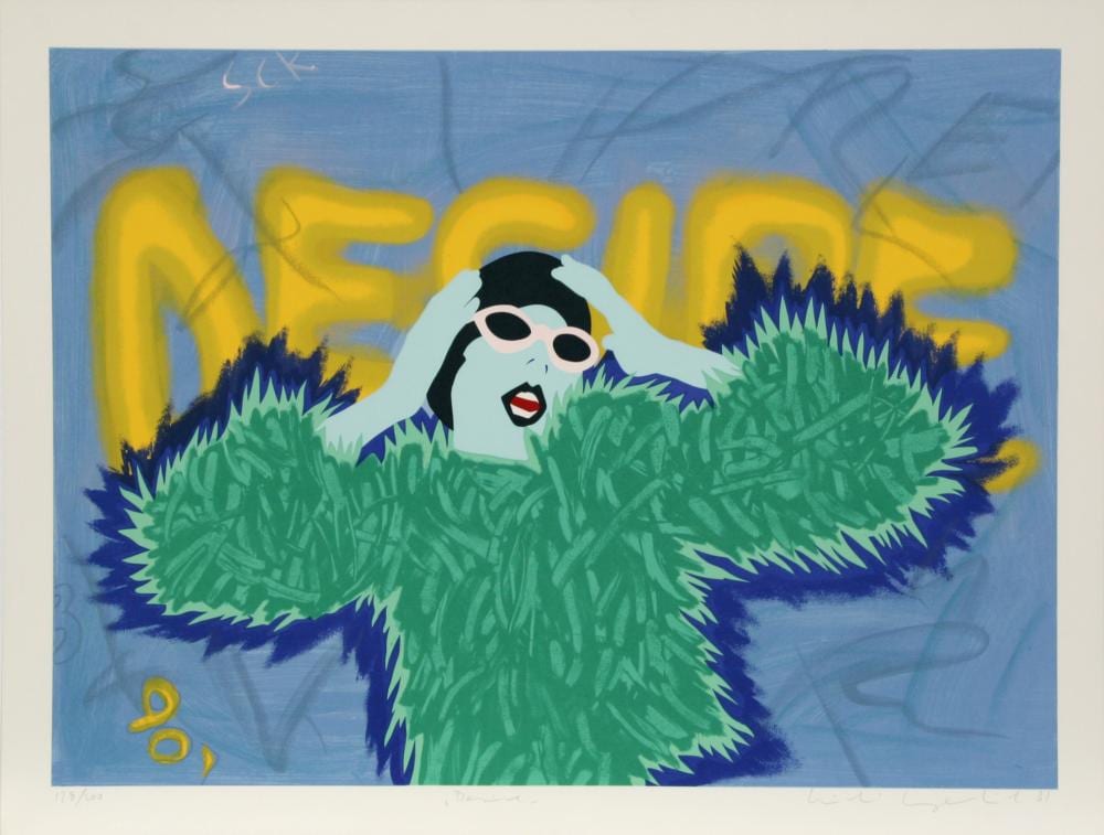 Kiki Kogelnik comparable auction result: kiki kogelnik desire screenprint