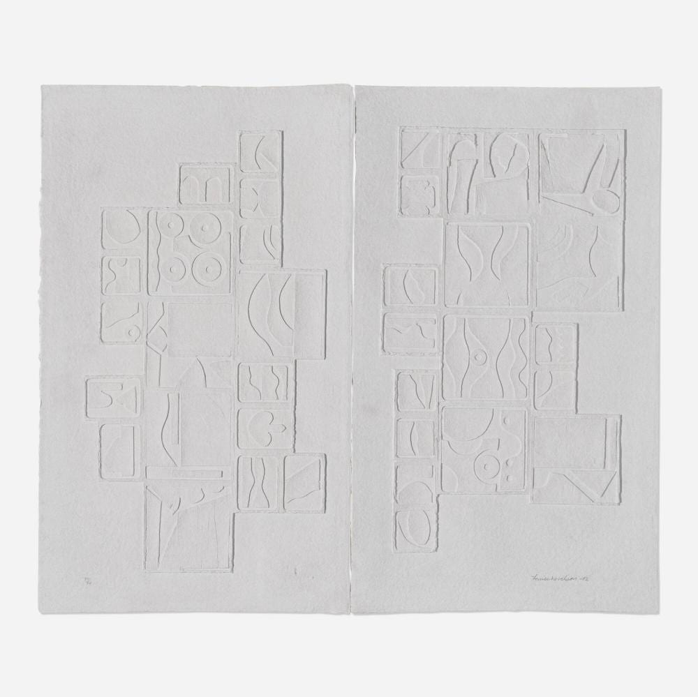 Louise Nevelson comparable auction result: louise nevelson sky gate ii