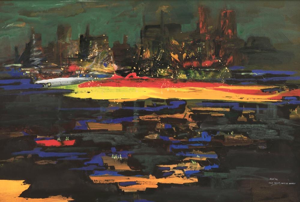 Raphael Scott Ahbeng comparable auction result: raphael scott ahbeng old town older wharf 2004