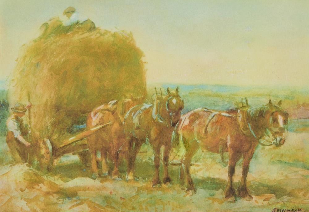 John (1863) Atkinson comparable auction result: john atkinson 1863 1924 the haycart