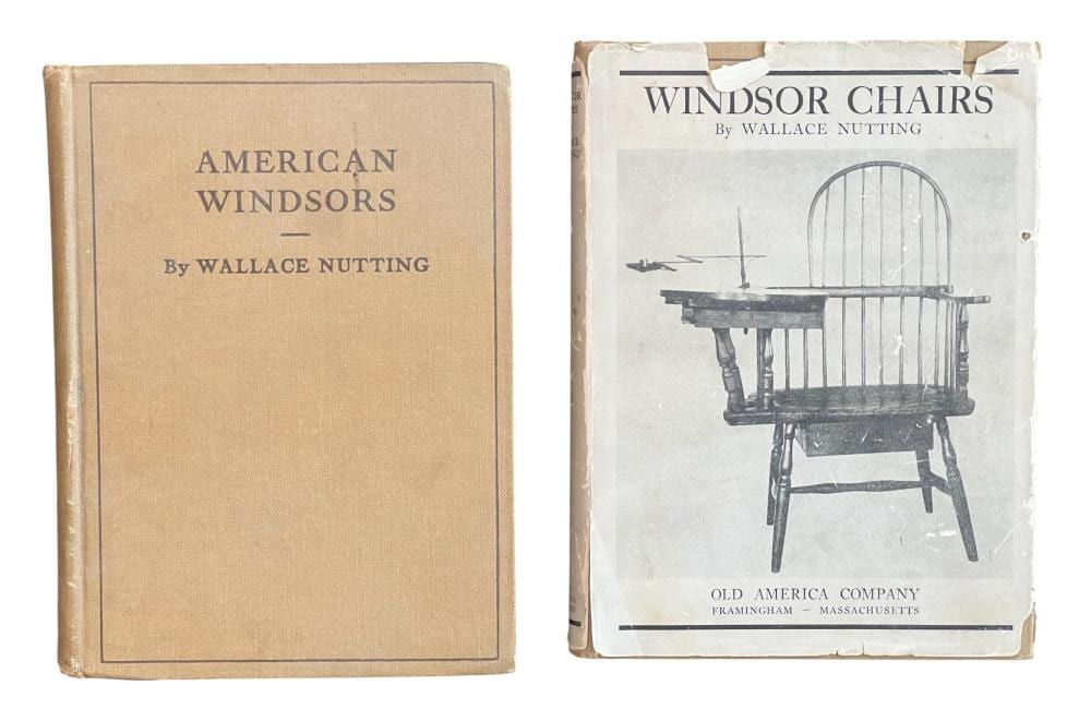 Wallace Nutting comparable auction result: windsor chairs signed by wallace nutting