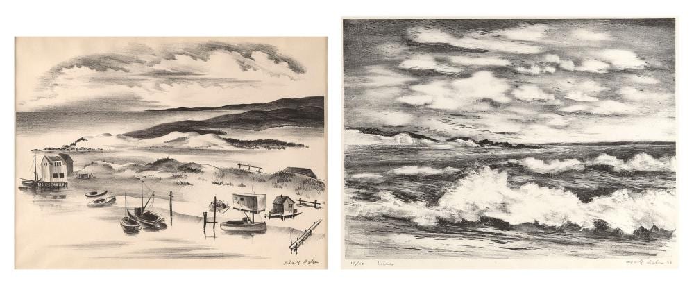 Adolf Arthur Dehn comparable auction result: adolf arthur dehn new york minnesota 1895 1968 two martha s vineyard scenes