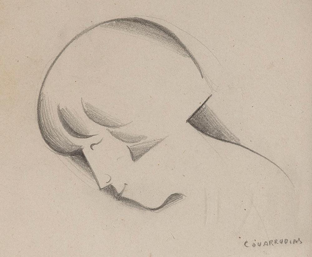 Miguel Covarrubias comparable auction result: miguel covarrubias new york mexico 1904 1957 ruth portrait of ruth wittenberg circa 1920 24 graphite on paper 11 5 x 8 75 framed 13 75 x 11 25