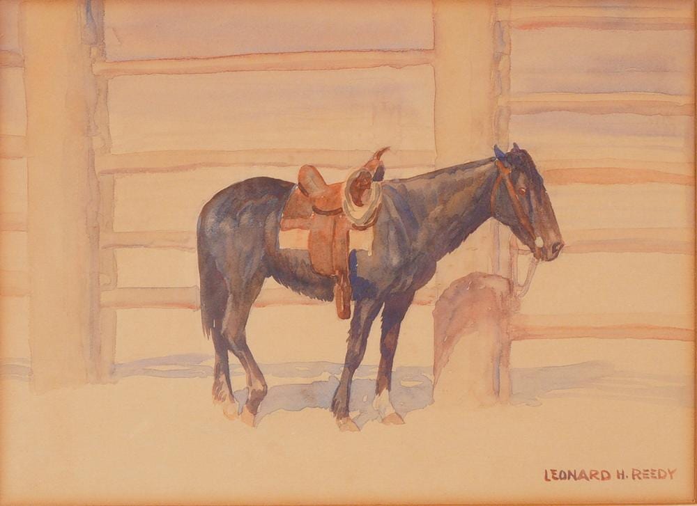Leonard Howard Reedy comparable auction result: leonard howard reedy american 1899 1956 waiting signed