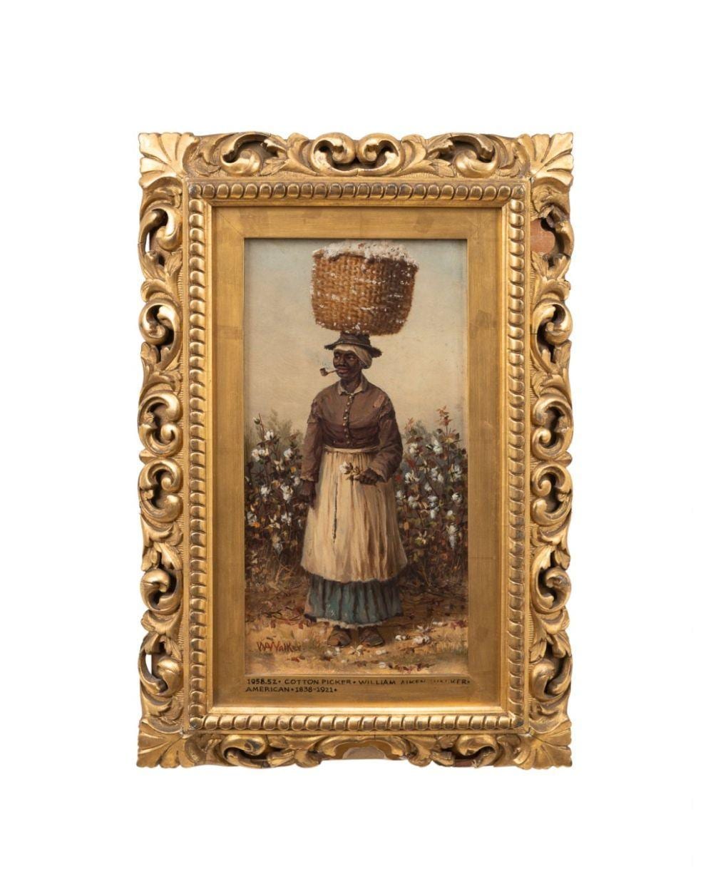 William Aiken Walker comparable auction result: william aiken walker cotton picker w basket o p