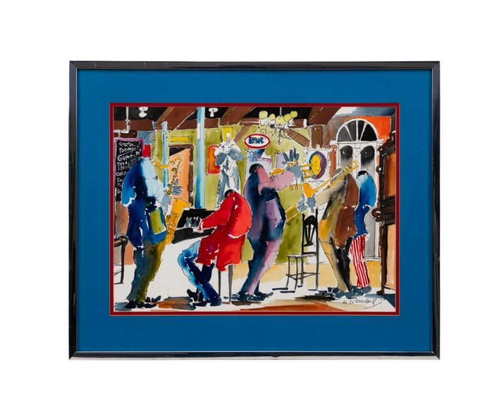 Leo Meiersdorff comparable auction result: leo meiersdorff jazz bar 1972 w c