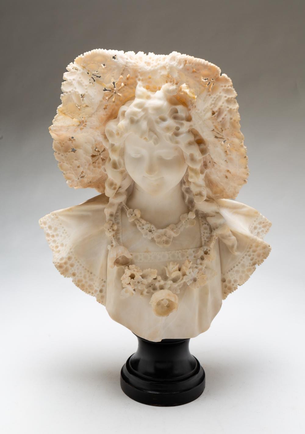 Adolfo Cipriani comparable auction result: adolfo cipriani florence italy 1857 1941 marble bust of a lady