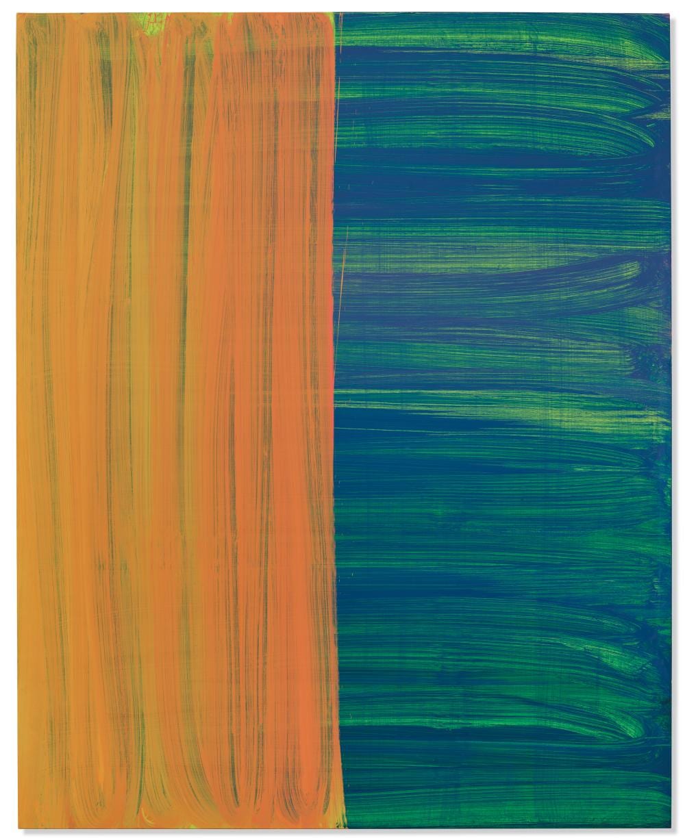Katharina Grosse comparable auction result: katharina grosse n e en 1961 sans titre