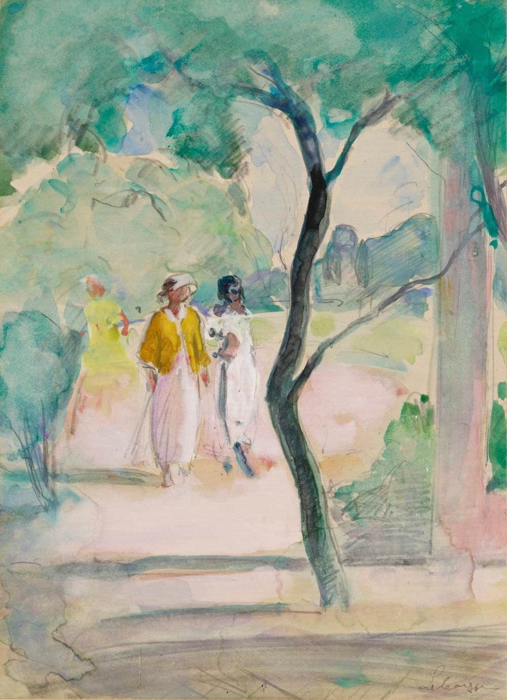 Henri Lebasque comparable auction result: henri lebasque 1865 1937 la fille de l artiste et une l gante