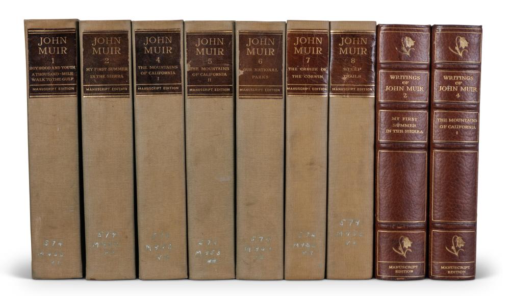 Auction comp thumbnail for Writings of John Muir, Manuscript Edition [Rare Book - Fine Binding] (Boston, 1916) (Bray & Co. Auctions, Lot 118)