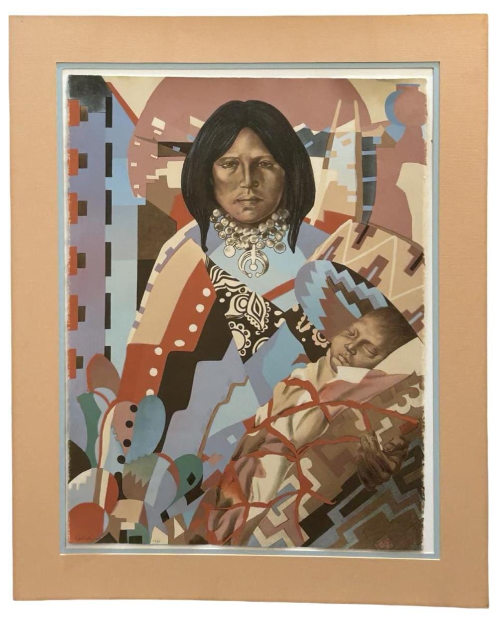 Jon Lightfoot comparable auction result: signed jon lightfoot havasupai madonna litho