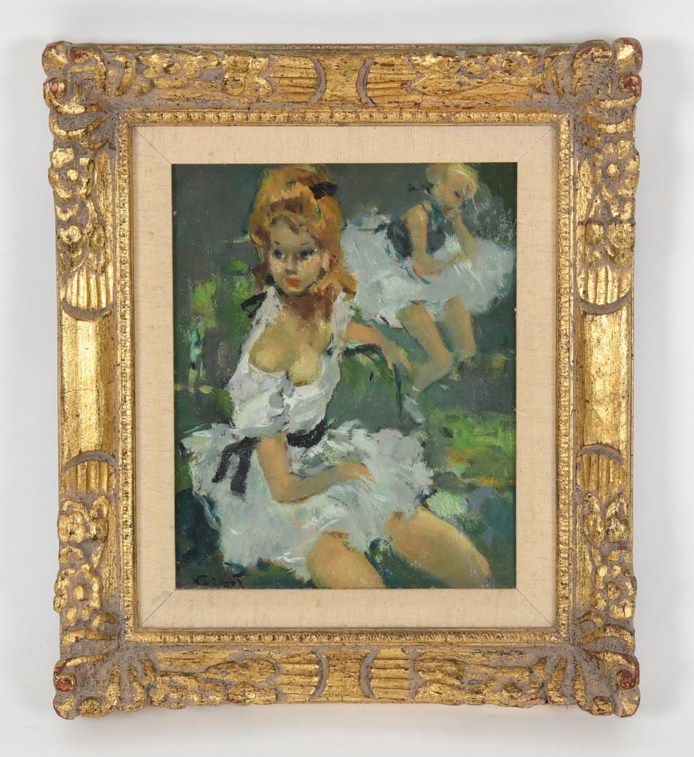 Pierre Grisot comparable auction result: pierre grisot french 1911 1955 study of two women in white