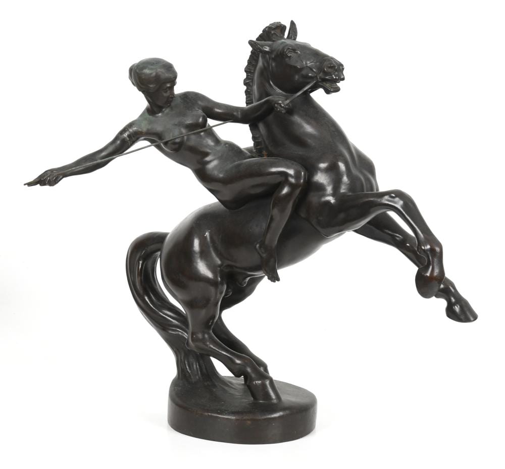 Anton Grath comparable auction result: anton grath austrian 1881 1956 amazon on horseback