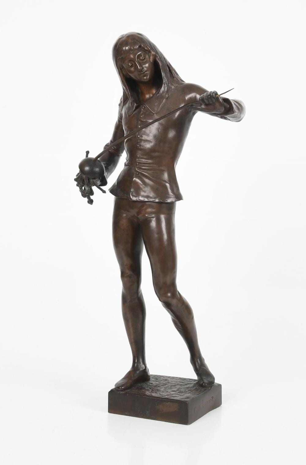 Emile Laporte comparable auction result: emile laporte 1858 1907 l escrimeur