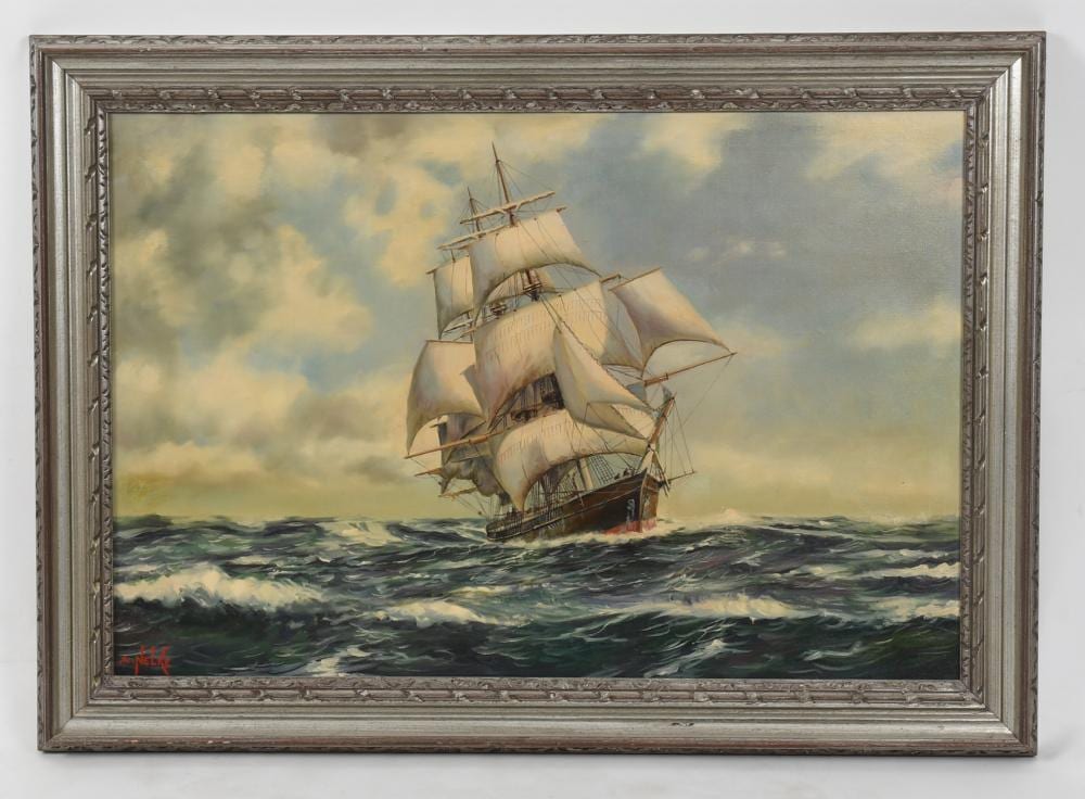 Alexander Nelke comparable auction result: alexander nelke 1894 1974 portrait of a ship