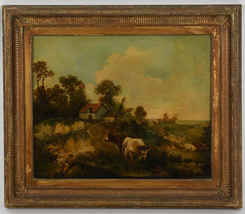 george moreland english 1763 1804 rustic scene · Locati LLC · 2026-04-19 George Moreland comparable auction result: george moreland english 1763 1804 rustic scene
