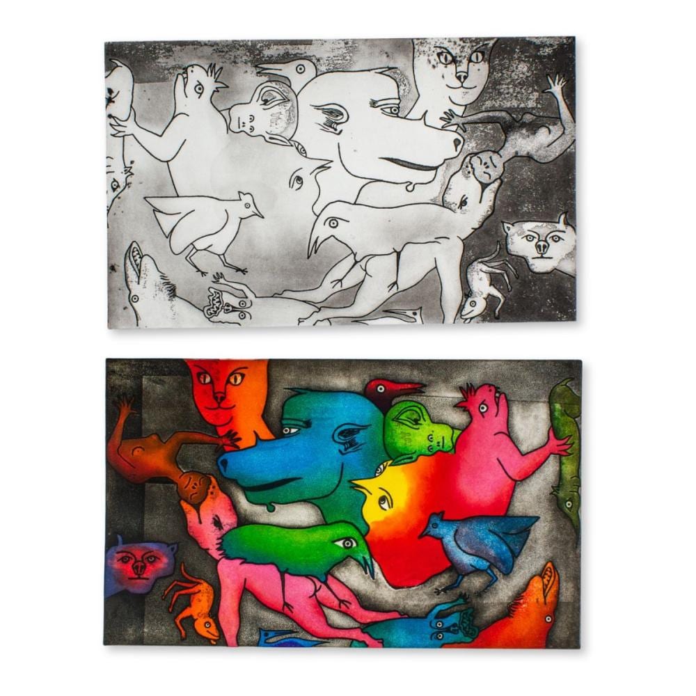 Alfred Pellan comparable auction result: alfred pellan bestiare etchings