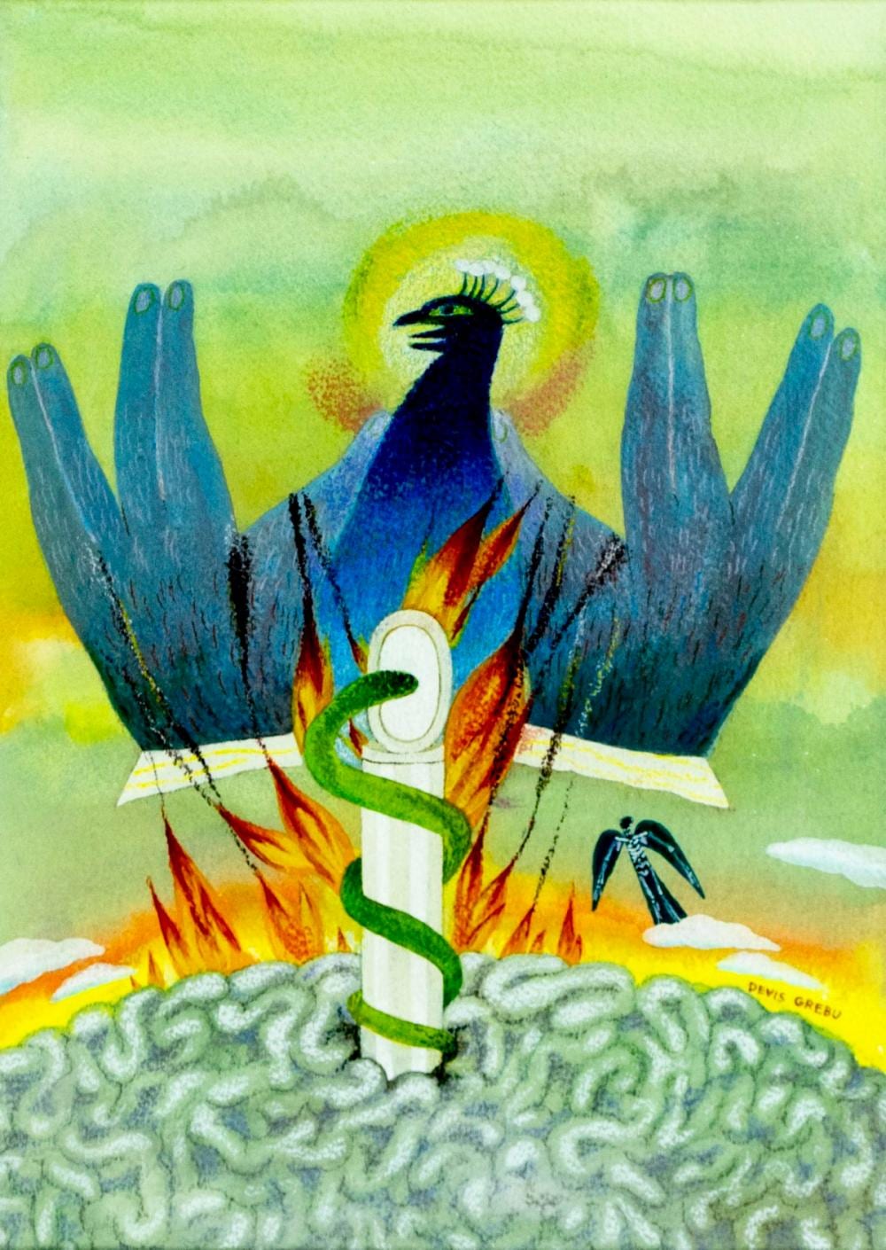 devis grebu romania france israel 1933 pastel painting · Broward Auction Gallery LLC · 2026-06-14 Devis Grebu comparable auction result: devis grebu romania france israel 1933 pastel painting