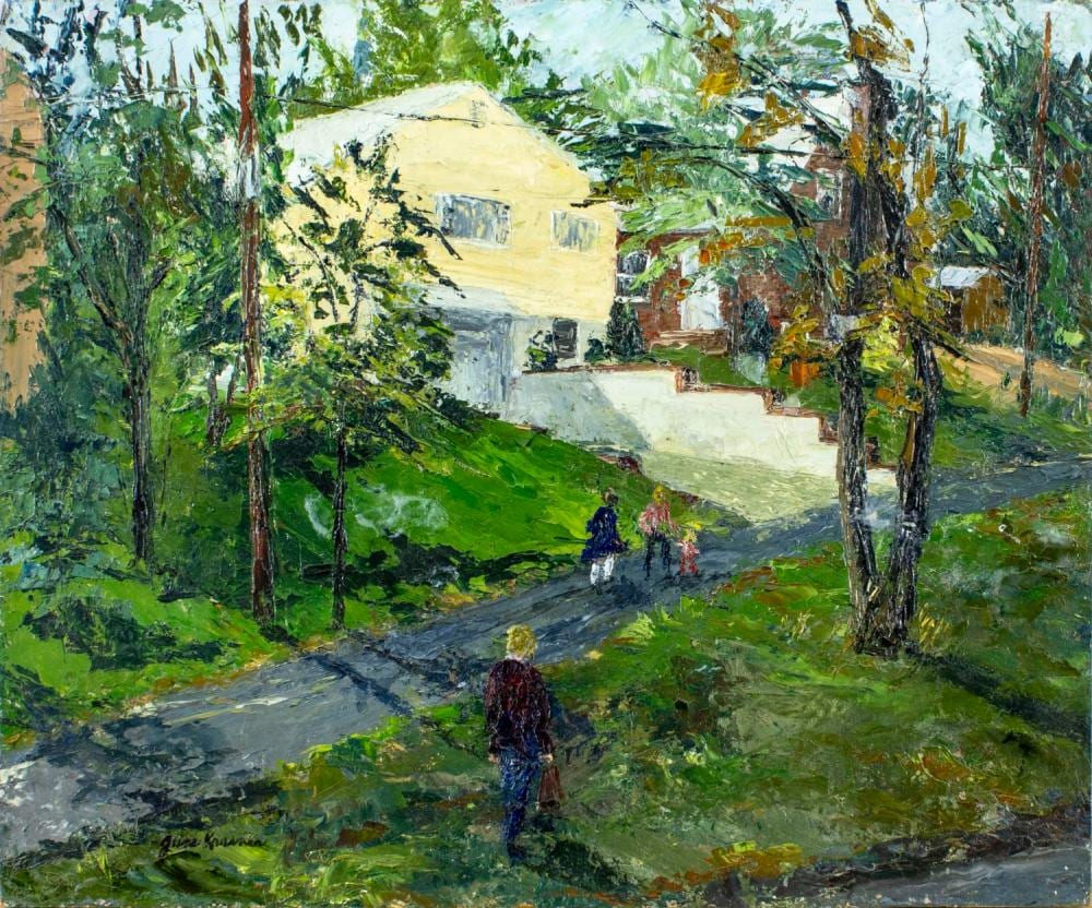 june krasner nj 1905 1991 oil painting · Broward Auction Gallery LLC · 2026-06-14 June Krasner comparable auction result: june krasner nj 1905 1991 oil painting