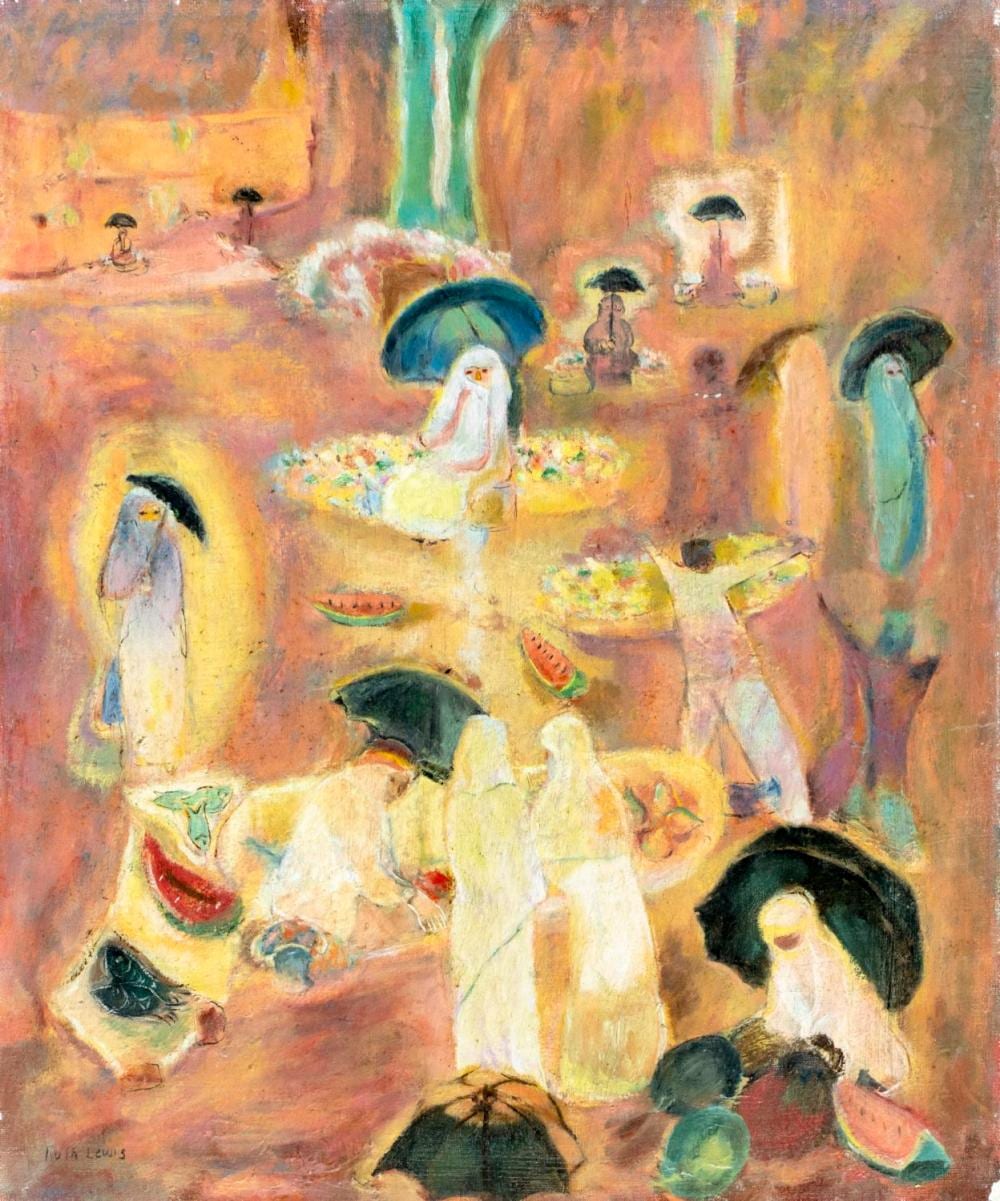 ruth lewis ny 1905 1963 oil painting · Broward Auction Gallery LLC · 2026-06-14 Ruth Lewis comparable auction result: ruth lewis ny 1905 1963 oil painting