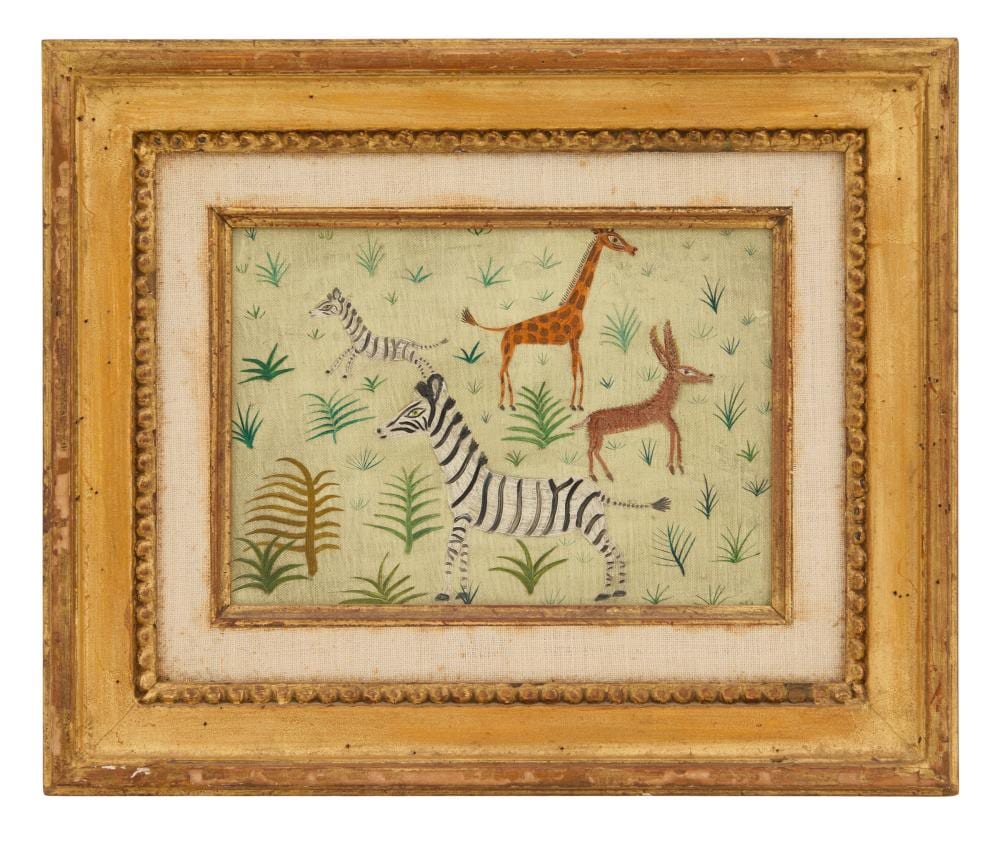 Henri Hecht Maik comparable auction result: henri hecht maik french 1922 1993 zebres girafe et lievre