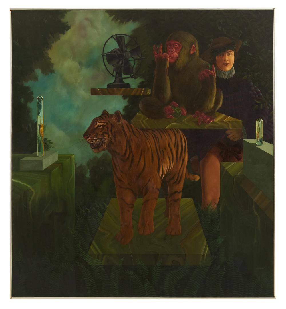 Donald Roller Wilson comparable auction result: donald roller wilson american b 1938 sweet days with our friends riding