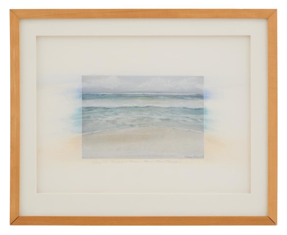 Emery Ann Clark comparable auction result: emery ann clark american b 1950 beach study santa rosa island 1983
