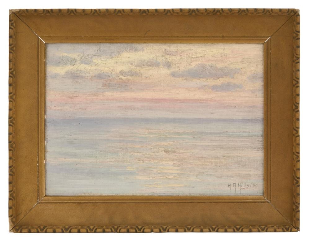 Anna Althea Hills comparable auction result: anna althea hills american 1882 1930 sunset laguna beach 1914