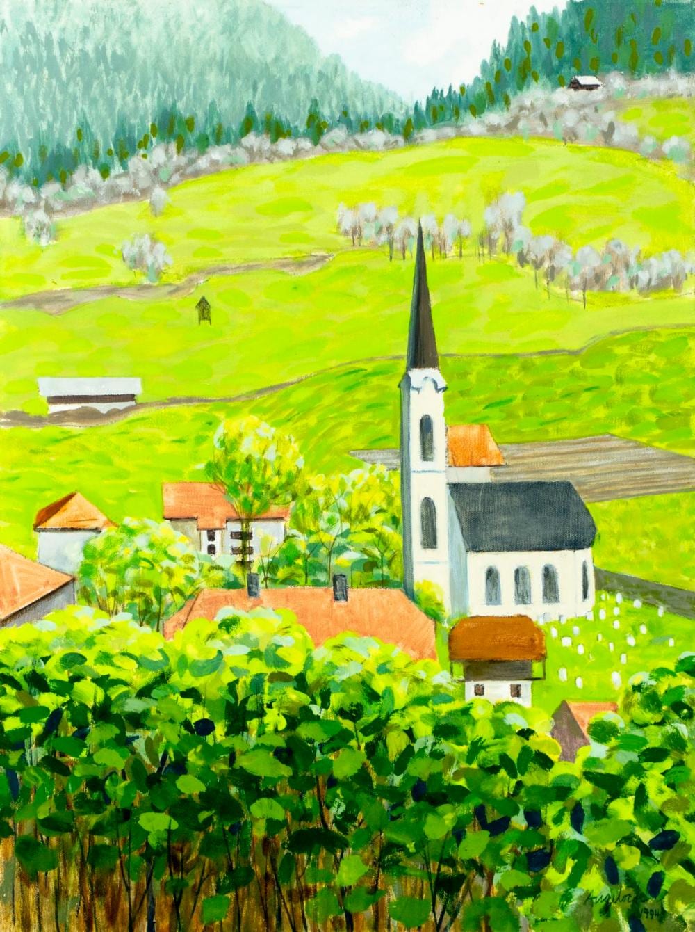 Robert Angeloch comparable auction result: robert angeloch ny 1922 2011 oil painting