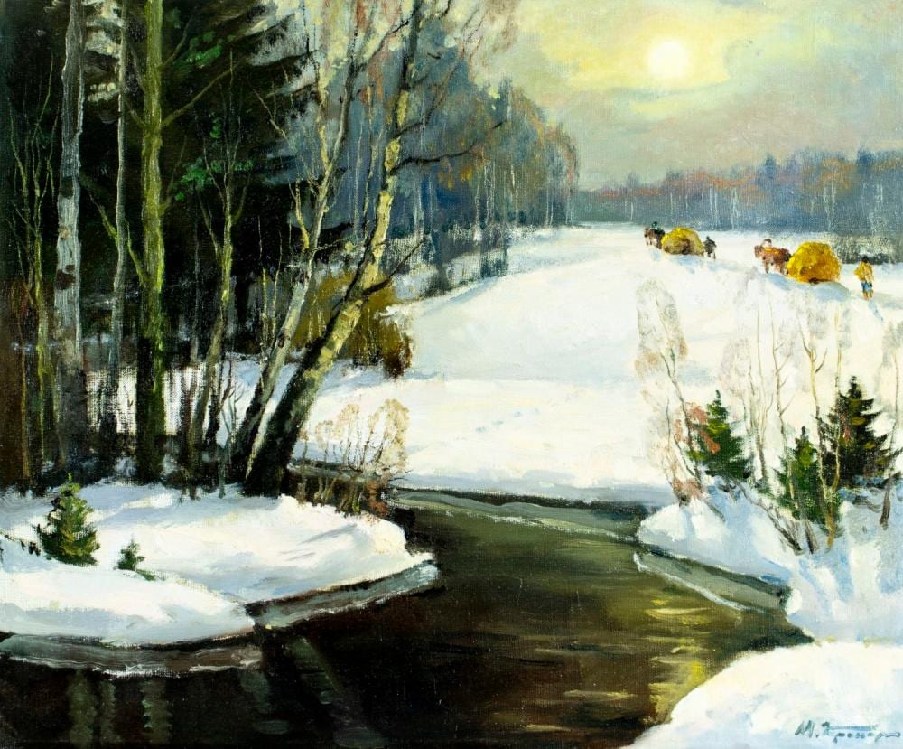 Mark Kremer comparable auction result: mark kremer russia 1928 2021 oil painting