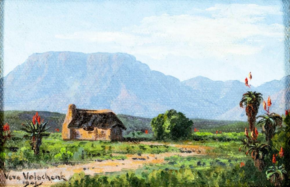 vera volschenk south africa 1899 1987 oil painting antique · Broward Auction Gallery LLC · 2026-06-21 Vera Volschenk comparable auction result: vera volschenk south africa 1899 1987 oil painting antique