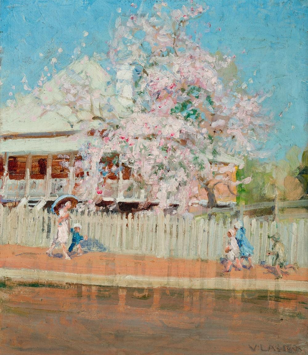 Vida Lahey comparable auction result: vida lahey bauhinia in bloom brisbane 1929